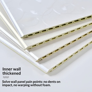 Panneau mural en fibre <span class=keywords><strong>de</strong></span> bois <span class=keywords><strong>de</strong></span> bambou <span class=keywords><strong>de</strong></span> 60 cm <span class=keywords><strong>de</strong></span> large, autoportant, décoratif, avec soufflet intégré, double trou <span class=keywords><strong>de</strong></span> fixation, épaissi, sans clou - Product Image 3