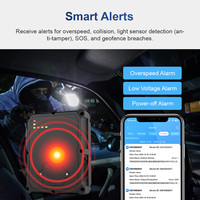 Localizador GPS para Vehículos con Múltiples Funciones de Alarma, Tamaño Pequeño, Succión Magnética, Batería de Larga Duración, 4G LTE, Beidou, GPRS, GSM, Aplicación Android y PC