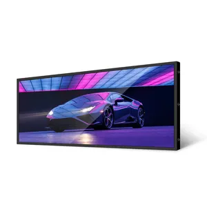 2021 החדש 60cm/90cm/120cm רחב קצה מדף lcd תצוגת נמתח בר LCD תצוגת מסך שילוט דיגיטלי