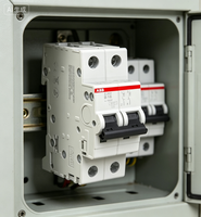 Interruptor automático en miniatura ABB S202-B16 16A de 2 polos tipo B con capacidad de ruptura de 6kA para armario de distribución industrial