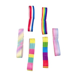 Bande élastique rayée imprimée Jia Rongfa pour sacs, personnalisation sur mesure - Product Image 1