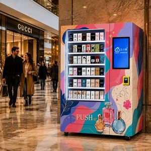 Distributeur automatique de parfums personnalisé avec livraison par tige élévatrice, écran tactile, paiement sans espèces, OEM ODM pour les magasins de beauté - Product Image 1