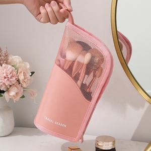 Petit organisateur de sac de maquillage transparent pour femmes voyage Portable multifonctionnel pour trousse de toilette avec fermeture à glissière - Product Image 3