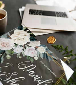 Invitation de <span class=keywords><strong>Mariage</strong></span> Personnalisée Luxe Élégante, Enveloppe Transparente en Acrylique Clair - Product Image 5