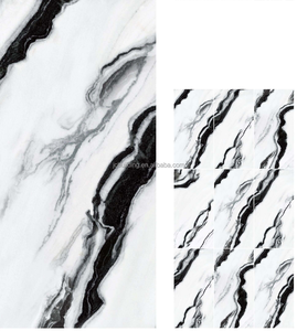 Carrelage en marbre <span class=keywords><strong>blanc</strong></span> <span class=keywords><strong>et</strong></span> <span class=keywords><strong>noir</strong></span> 60x120cm disponible pour la décoration intérieure <span class=keywords><strong>et</strong></span> extérieure, idéal pour les halls d'hôtel <span class=keywords><strong>et</strong></span> les murs de salon. - Product Image 1