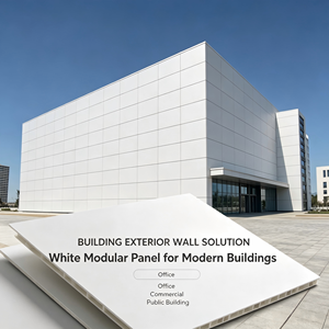 Panneau mural en aluminium moderne pour bâtiment, revêtement extérieur personnalisé - Product Image 1