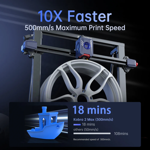 Anycubic Kobra 2 Max plus rapide 500 mm/s 10X Imprimante <span class=keywords><strong>3D</strong></span> grande taille d'<span class=keywords><strong>impression</strong></span> 500x420x420mm Fdm Impresora <span class=keywords><strong>3d</strong></span> - Product Image 2