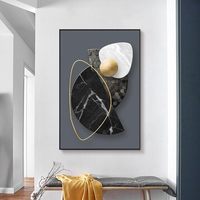 Meilleures ventes : Décoration murale multi-pièces, design scandinave, impression UV sur cristal noir, nature morte suspendue