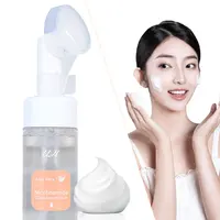 Zachte Gezichtsreiniger Koreaanse Private Label Acne Aloë Vera Schuimende Organische Vitamine C Whitening Gezicht Wassen