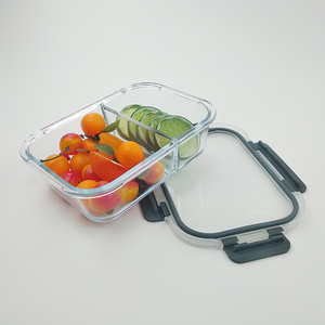Borosilicato hermético de la caja de almuerzo de <span class=keywords><strong>llevar</strong></span> contenedor de almacenamiento de alimentos con tapa de PP <span class=keywords><strong>para</strong></span> la Oficina - Product Image 2