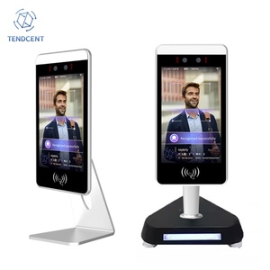 ระบบบันทึกเวลาเข้าออกด้วยการจดจำใบหน้า Android แบบปรับแต่งได้ของ Tendcent พร้อมการวัดอุณหภูมิด้วย NFC รองรับ OEM ODM เชื่อมต่อผ่านเครือข่าย WiFi - Product Image 1