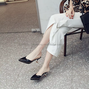 Sandales d'été pour femmes de haute qualité, nouvelles, simples, couleur unie, talons hauts fins, escarpins tendance pour femmes - Product Image 2