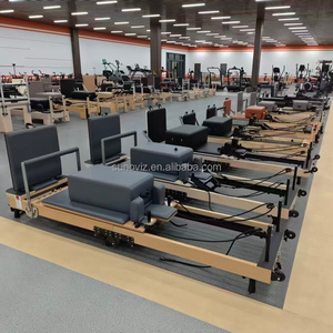 家用商用工作室可折叠普拉提重整器使用耐用橡木可调环保高端健身机 - Product Image 3