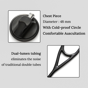 Stéthoscope manuel pour adultes en acier inoxydable à double tête avec technologie de diaphragme accordable pour différentes fréquences sonores - Product Image 5