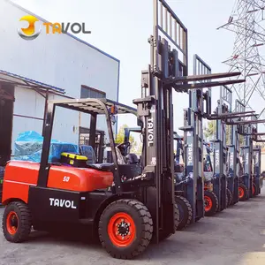 Montacargas Forklift Factory Outlet Price Diesel 2Ton 3Ton 5Ton New Fork Lift 4m 5m 6m Triplex Full Free Mast Forklift Price