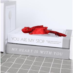 Jouet anti-stress dragon imprimé en 3D, ailes articulées flexibles, figurine en plastique pour enfants de 8 à 13 ans, cadeau unisexe - Product Image 5