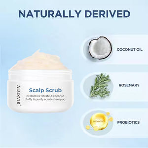 Kit de gommage capillaire anti-pelliculaire et anti-chute à marque privée avec huile de romarin pour le contrôle du sébum et l'exfoliation – Soin capillaire bio - Product Image 2