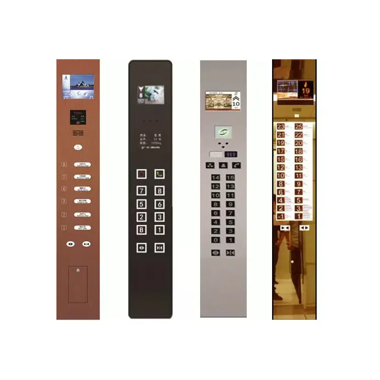 Customized silk screen elevator glass control panel, elevator tempered glass control panel, elevator floor button glass panel