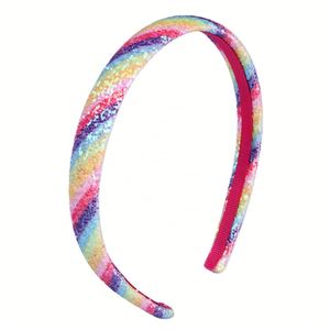 Costume Party Gradient <b>Star</b> Shiny <b>Headband</b> Glitter Rainbow Plastic Head Bands Hair Hoop for Kids - Product Image 4