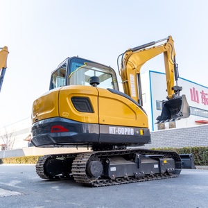 Mini-excavatrice de 6 tonnes, moteur EPA, excavatrice compacte sur chenilles, hydraulique, pour la construction, la ferme, la location - Product Image 2
