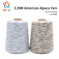 3,2NM Amerikanisches Alpaka-Effekt Fantasiegarn Wolle Recyceltes Polyester Chunky Strickgarn für Übergroße Pullover Kleidung Schal Mütze