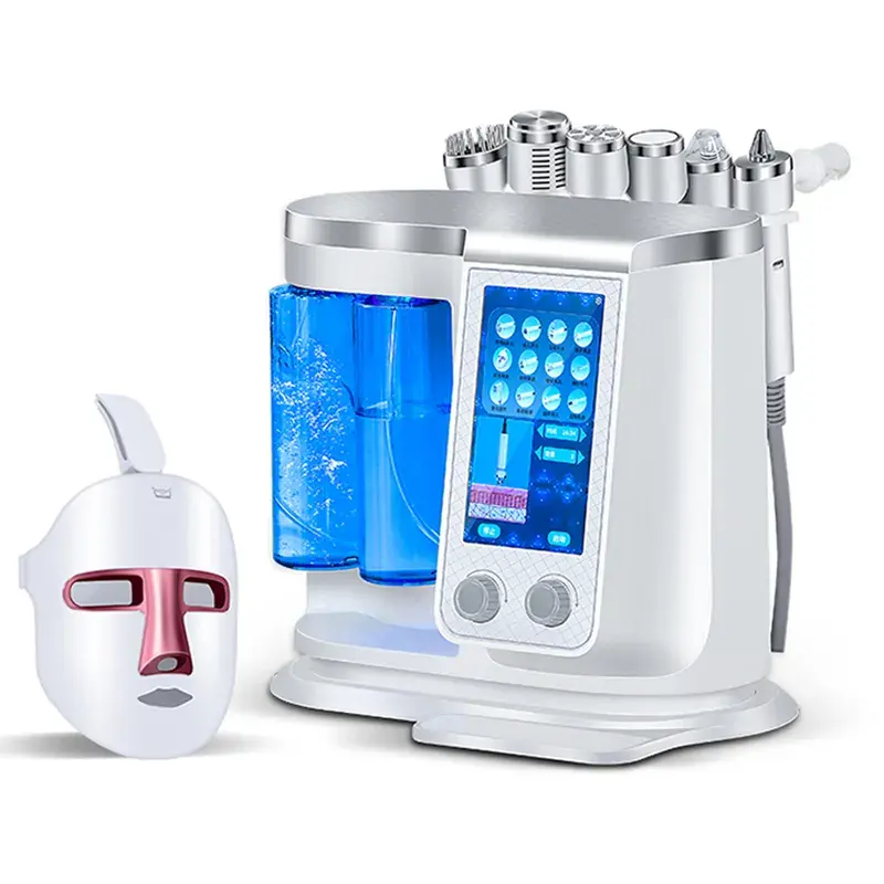 Chine gros aqua hydro facial7 en 1 hydro dermabrasion machine blanchissant la peau raffermissant avec 7 couleur pdt