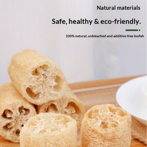 Éponge naturelle en loofah pour la vaisselle, le nettoyage des casseroles, la cuisine et le bain – Vente en gros - Product Image 4