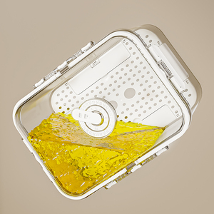 Lot de 3 Contenants de Rangement pour Réfrigérateur, Boîtes de Conservation pour Fruits et <span class=keywords><strong>Légumes</strong></span>, Bacs de Rangement Alimentaire pour Activités Extérieures - Product Image 6