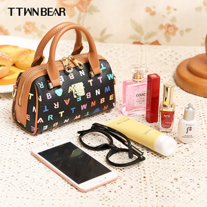 TTWNBEAR-Bolso de mano con asa gruesa para <span class=keywords><strong>chica</strong></span> <span class=keywords><strong>joven</strong></span>, resistente, de PVC, Estilo vintage - Product Image 5