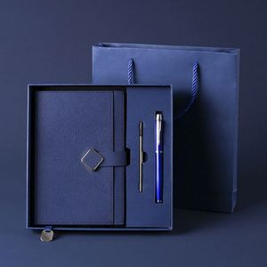 Set de Regalo de Cuaderno y Bolígrafos de Cuero PU Promocional al por Mayor, con Logotipo Personalizado, Impresión en Relieve, Regalo Moderno y Lujoso - Product Image 2