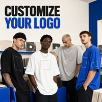 T-shirt en coton personnalisé 240 g/m², grande taille, respirant, été, unisexe, manches courtes, décontracté, confortable, couleur unie, style Y2K, streetwear
