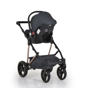 Cochecito de <span class=keywords><strong>bebé</strong></span> de lujo 3 en 1 con bolsa de mamá y cuna, novedad de 2025, éxito de ventas en el mercado europeo - Product Image 2