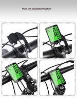 Compteur de vélo étanche 2,8 pouces avec écran rétroéclairé, chinois/anglais, en ABS, vente en gros, ordinateur de vélo sans fil