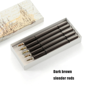 Starter Kit per calligrafia in legno Vintage Set di 5 pezzi per calligrafia gotica per principianti include lettere e confezione regalo - Product Image 3