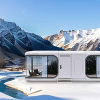 Préfabriqué Mobile Modulaire Minuscule Luxe Espace Capsule Maison Vie Maisons Bureau avec Chambre