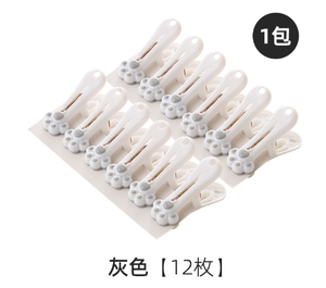 12 pièces pinces à linge en plastique antidérapantes pinces à linge pinces à linge coupe patte de <span class=keywords><strong>chat</strong></span> conception pinces à linge en plastique - Product Image 5