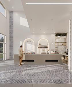 Custom Modern Dessert Shop Interior Design Bakery Cake Display Counter Glass Showcase Retail Store Furniture - Product Image 6