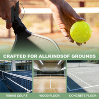 Balles de pickleball JH TPE, 40 trous, qualité tournoi, 26 grammes, 74 mm, pour entraînement et compétition, lot en vrac