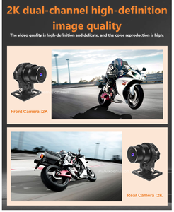 GPS para motocicleta, detección de presión de neumáticos, <span class=keywords><strong>5</strong></span> <span class=keywords><strong>pulgadas</strong></span>, impermeable, pantalla de Cámara 2K, pantalla táctil externa, CarPlay, Android, Monitor automático - Product Image 6