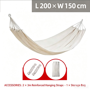 <span class=keywords><strong>Hamaca</strong></span> Ligera Portátil para Colgar en el Jardín o <span class=keywords><strong>Terraza</strong></span>, con Correas para Árboles, <span class=keywords><strong>Hamaca</strong></span> Doble para Acampar - Product Image 5