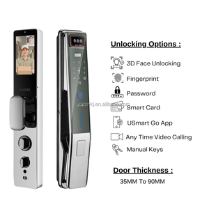 생체 인식 지문 및 디지털 키패드 고보안 키 코드 도어락, 지문 접근 안전 잠금장치 디지털 잠금장치 - Product Image 2