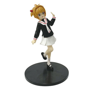 Anime Card <span class=keywords><strong>Captor</strong></span> <span class=keywords><strong>Sakura</strong></span> hermosa niña muñeca modelo adornos PVC figura de acción - Product Image 2