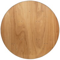 Table Pliante Ronde en Bois pour Événements, Réceptions, Hôtels, Restaurants et Extérieur