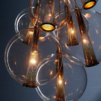 Canada Art Creative Bulle Boule de Verre Clair Plafonnier Moderne Contemporain Lustre Suspendu Vintage Lampe Américaine