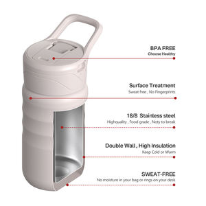 Botella de Agua Portátil Pequeña y Bonita de Acero Inoxidable con Logotipo Personalizado - Product Image 3