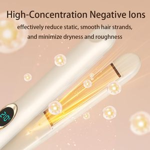 Plancha de <span class=keywords><strong>Pelo</strong></span> Portátil 2 en 1 con Pantalla LED e Iones Negativos, Tecnología de Calentamiento de Cerámica, Herramientas <span class=keywords><strong>para</strong></span> Alisar el Cabello - Product Image 4