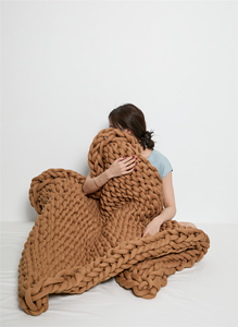 Custom Low Moq Crochet Handmade Weight Tube Yarn Baby Cotton Chunky Knit Wool Throw Giant Knot Ball Pet Bed Mat <strong>Pillow</strong> <strong>Blanket</strong>