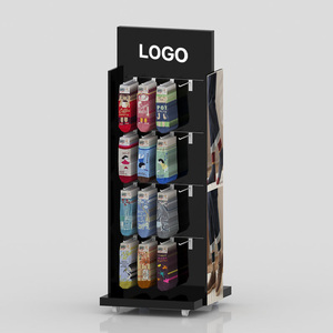 Tùy chỉnh đôi bên sàn sock hiển thị bằng gỗ đứng MDF vớ Rack hiển thị với Hooks - Product Image 4