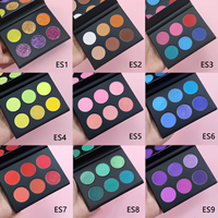 Palette de fards à paupières à prix compétitif, marque privée, hautement pigmentée, cosmétiques végétaliens bon marché, palette de fards à paupières personnalisée