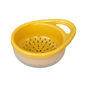 Wholesale Cute Handle Drain Basket Filter Fruit Household Kitchen Cleaning Double Layer - Product Image 2